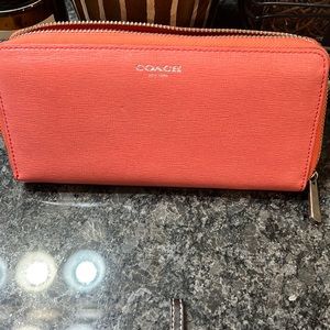 Coach coral wallet
